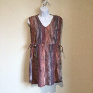 3/$10💕 Universal Thread Goods Co Striped Boho Style Short Sleeveless Dress